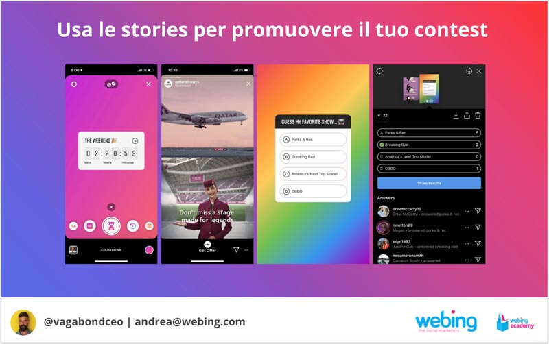 usare le instagram stories per contest e giveaway instagram