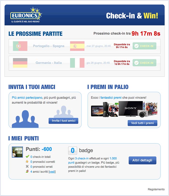 concorso instant win europei calcio